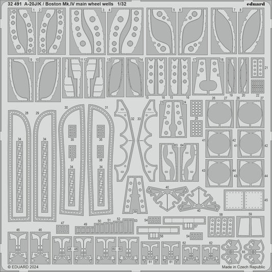 Eduard 32491 1:32 Douglas A-20J/K Havoc / Boston Mk.IV main wheel well
