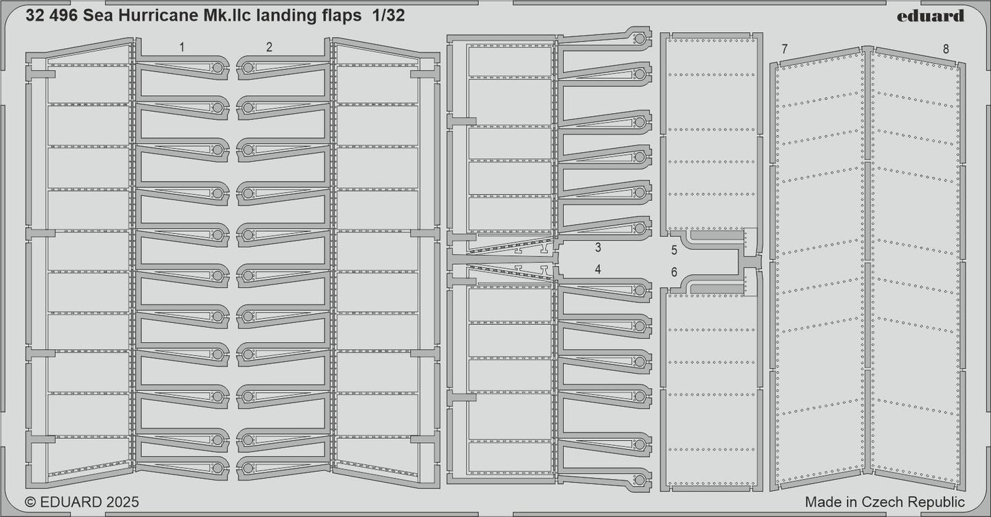 Eduard 32496 1:32 Hawker Sea Hurricane Mk.IIc landing flaps