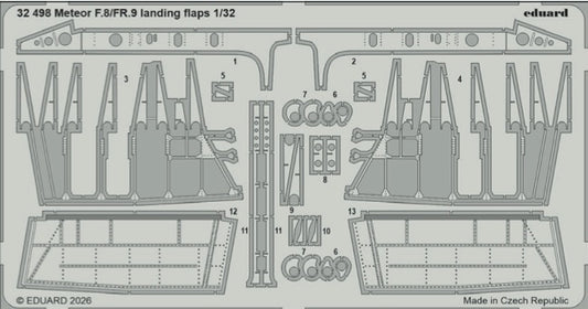 Eduard 32498 1:32 Gloster Meteor F.8/FR.9 landing flaps