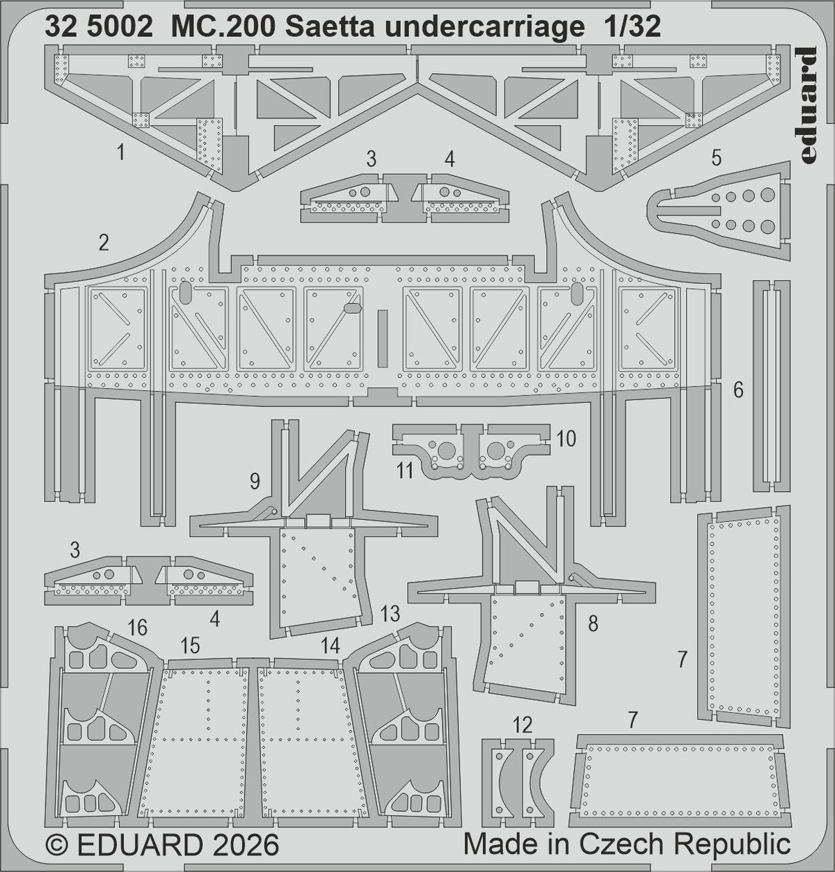 Eduard 325002 1:32 Macchi C.200 Saetta Undercarriage