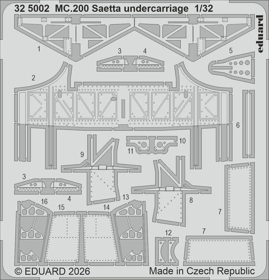 Eduard 325002 1:32 Macchi C.200 Saetta Undercarriage