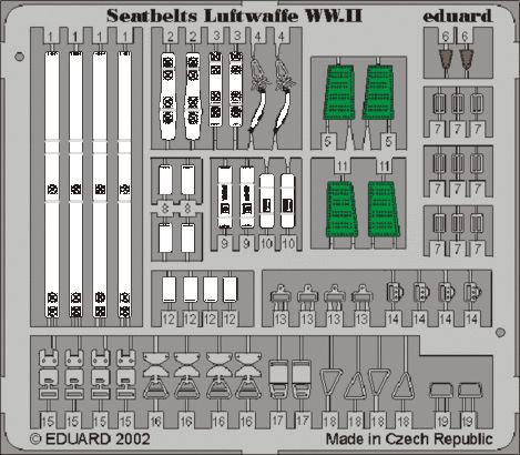 Eduard 32507 1:32 seatbelts Luftwaffe WWII