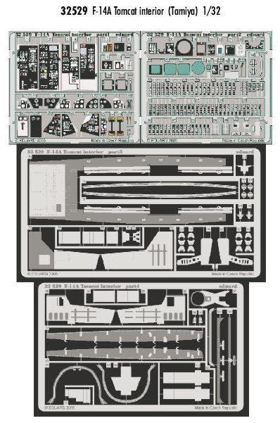 Eduard 32529 1:32 Grumman F-14A Tomcat interior