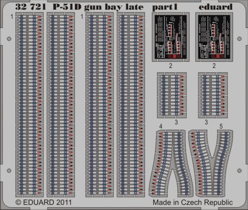 Eduard 32721 1:32 North-American P-51D Mustang gun bay late