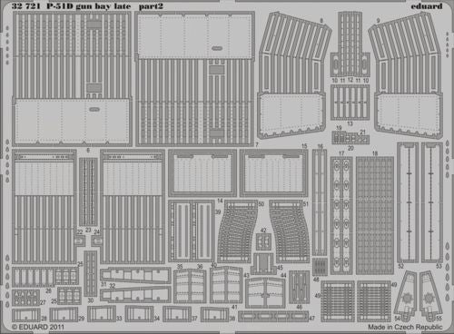 Eduard 32721 1:32 North-American P-51D Mustang gun bay late