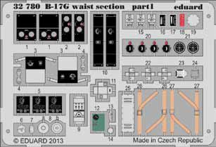 Eduard 32780 1:32 B-17G Flying Fortress waist section