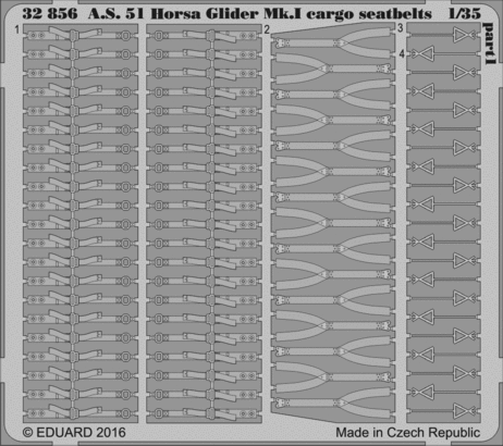 Eduard 32856 1:35 Airspeed A.S.51 Horsa Glider Mk.I cargo seatbelts