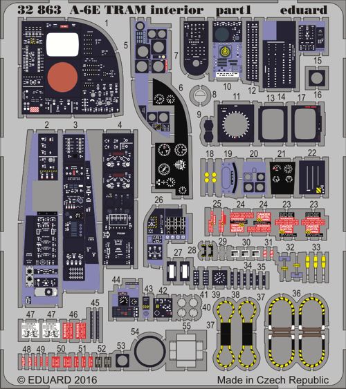 Eduard 32863 1:32 Grumman A-6E Intruder TRAM interior