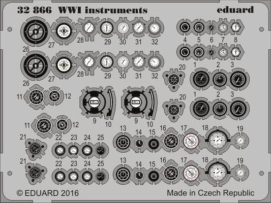 Eduard 32866 1:32 WWI instruments assortment