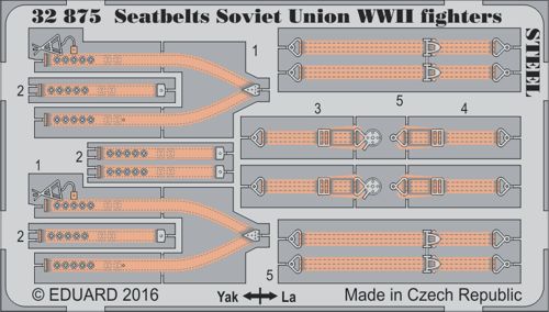 Eduard 32875 1:32 Seatbelts Soviet Union WWII Fighters STEEL