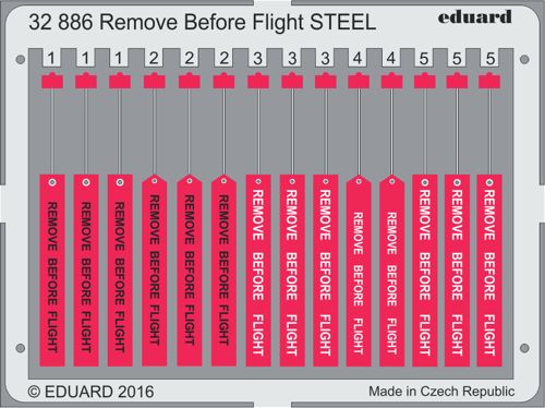 Eduard 32886 1:32 Remove Before Flight STEEL