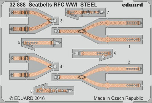 Eduard 32888 1:32 Seatbelts RFC WWI STEEL