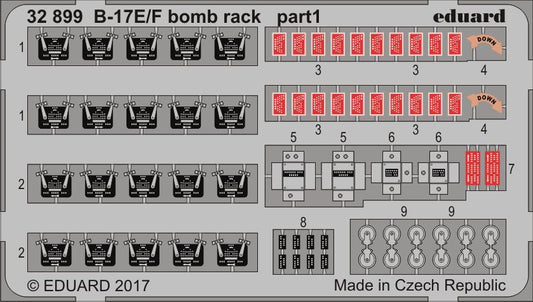 Eduard 32899 1:32 B-17E/F Flying Fortress bomb rack