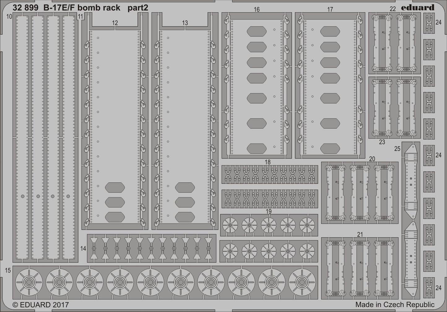 Eduard 32899 1:32 B-17E/F Flying Fortress bomb rack