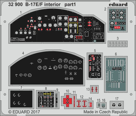 Eduard 32900 1:32 Boeing B-17E/F Flying Fortress interior