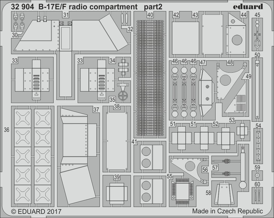 Eduard 32904 1:32 Boeing B-17E/F Flying Fortress radio compartment