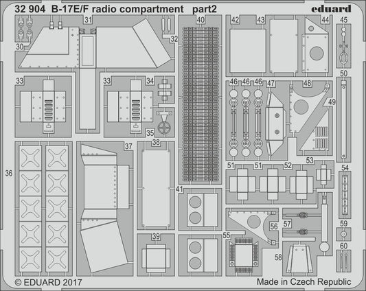 Eduard 32904 1:32 Boeing B-17E/F Flying Fortress radio compartment
