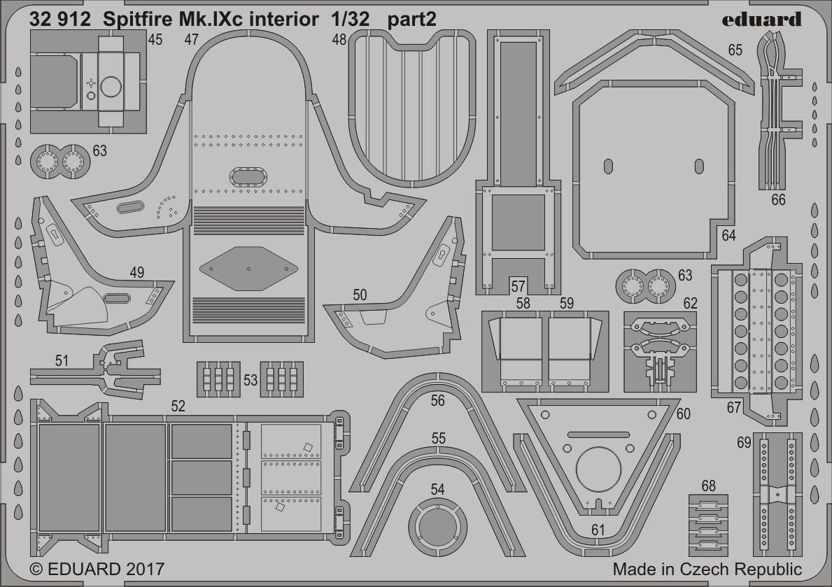 Eduard 32912 1:32 Supermarine Spitfire Mk.IXc Interior