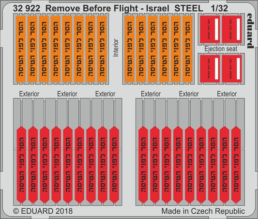 Eduard 32922 1:32 Remove Before Flight - Israel STEEL