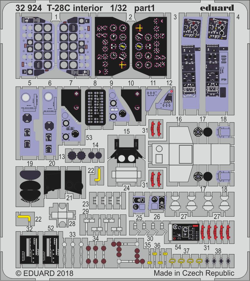 Eduard 32924 1:32 North-American T-28C Trojan Interior