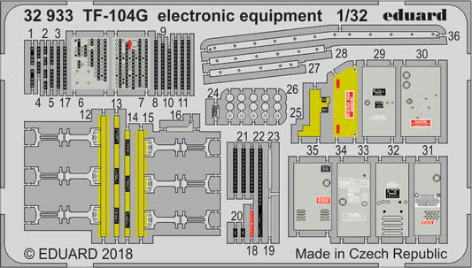 Eduard 32933 1:32 Lockheed TF-104G Starfighter Electronic Equipment