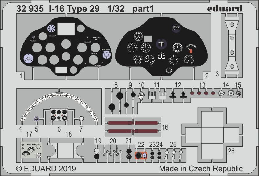 Eduard 32935 1:32 Polikarpov I-16 type 29