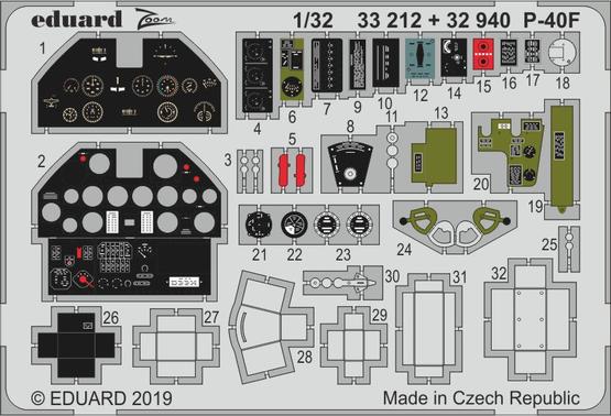 Eduard 32940 1:32 Curtiss P-40F Warhawk