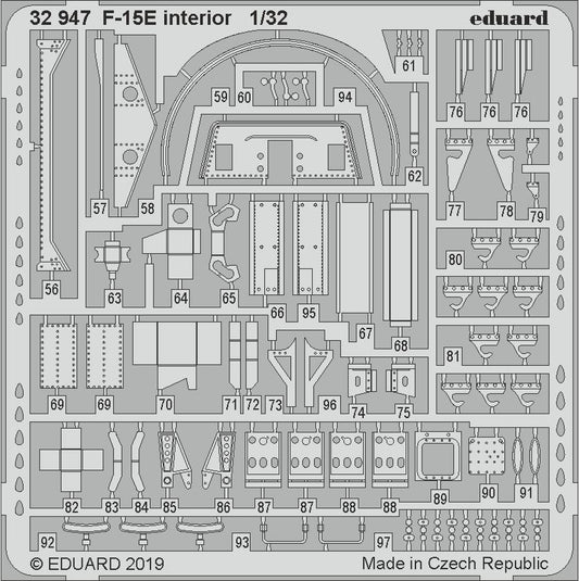 Eduard 32947 1:32 McDonnell F-15E Strike Eagle Interior