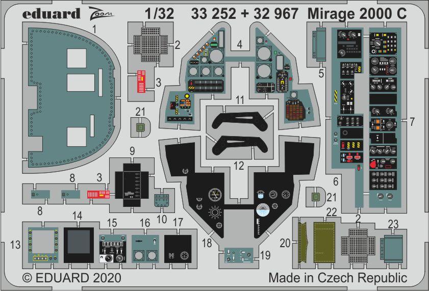 Eduard 32967 1:32 Dassault Mirage 2000C