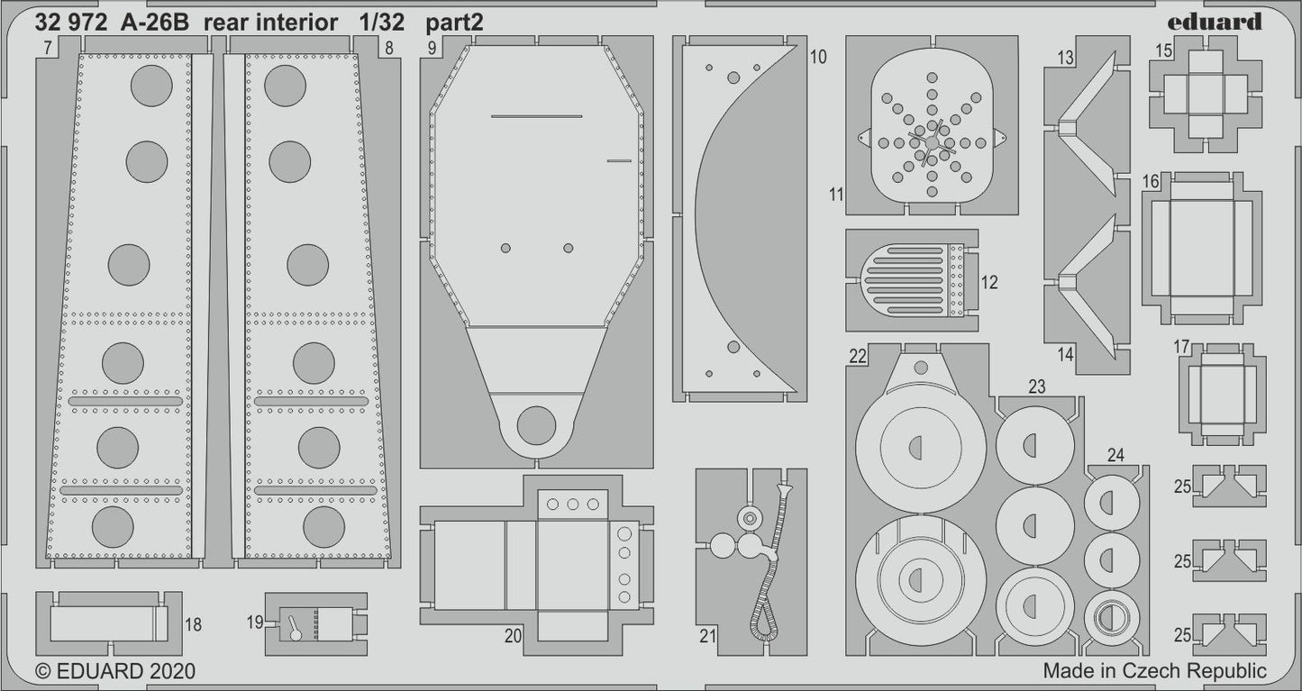 Eduard 32972 1:32 Douglas A-26B Invader Rear Interior