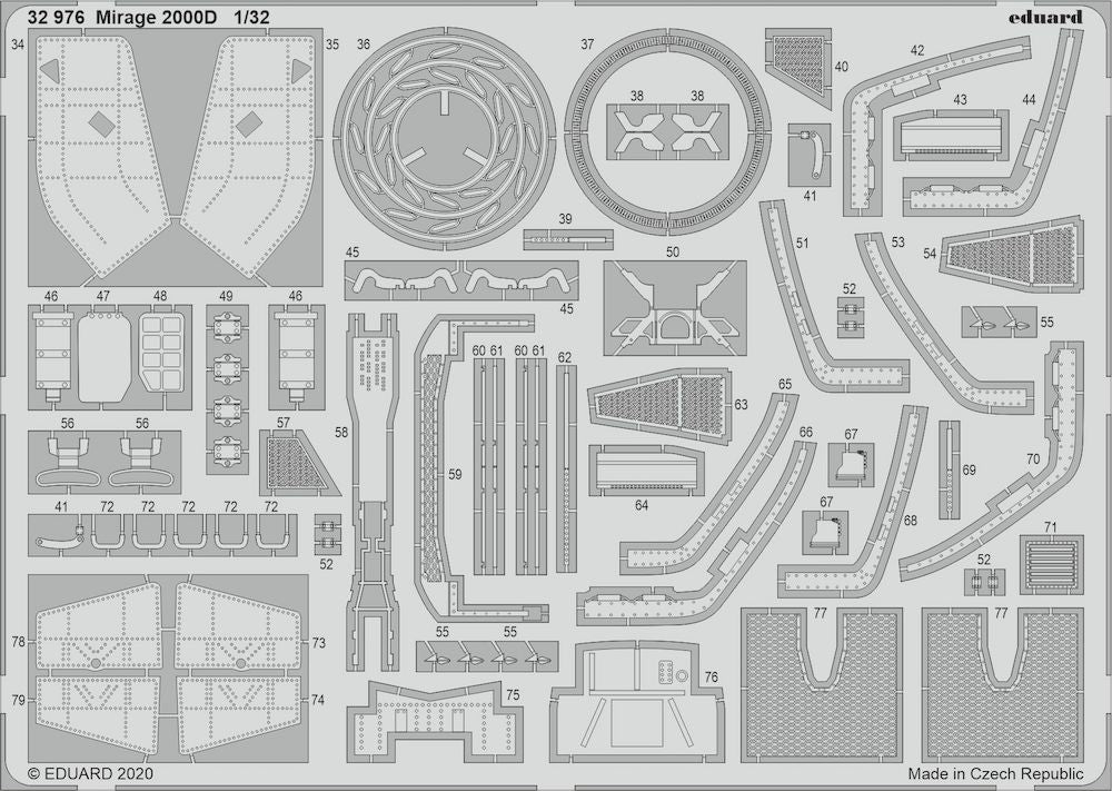 Eduard 32976 1:32 Dassault Mirage 2000D