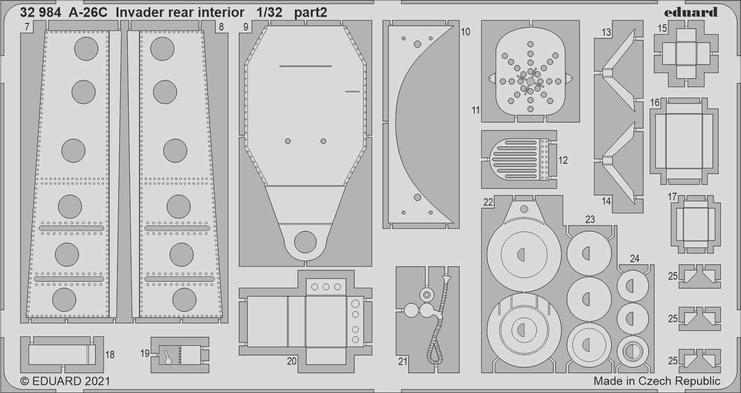 Eduard 32984 1:32 Douglas A-26C Invader Rear Interior