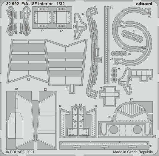 Eduard 32992 1:32 Boeing F/A-18F Super Hornet Interior