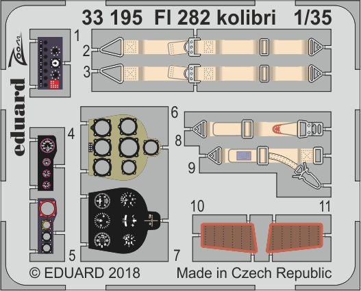 Eduard 33195 1:35 Flettner Fl-282V-6/Fl-282V-21 Kolibri