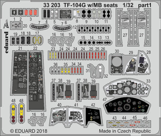 Eduard 33203 1:32 Lockheed TF-104G Starfighter w/MB seats