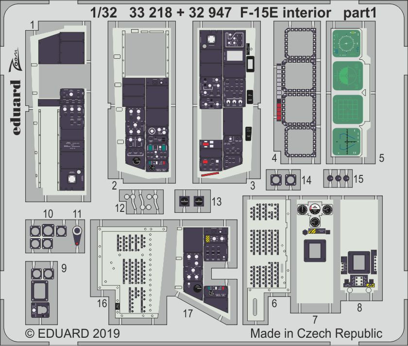 Eduard 33218 1:32 McDonnell F-15E Strike Eagle interior