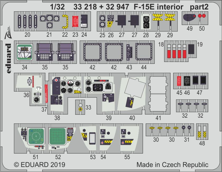 Eduard 33218 1:32 McDonnell F-15E Strike Eagle interior