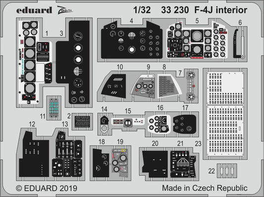 Eduard 33230 1:32 McDonnell F-4J Phantom interior