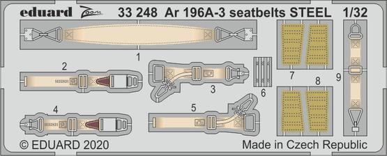 Eduard 33248 1:32 Arado Ar-196A-3 seatbelts STEEL