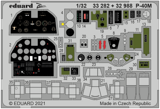 Eduard 33282 1:32 Curtiss P-40M