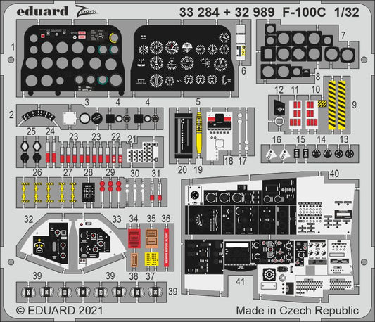 Eduard 33284 1:32 North-American F-100C Super Sabre