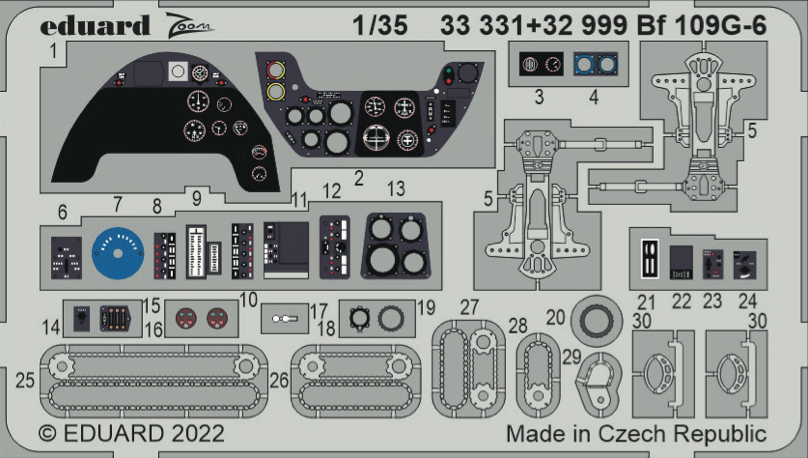 Eduard 33331 1:35 Messerschmitt Bf-109G-6