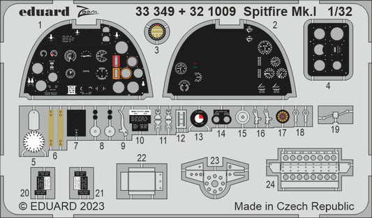 Eduard 33349 1:32 Supermarine Spitfire Mk.I to be used with Kotare