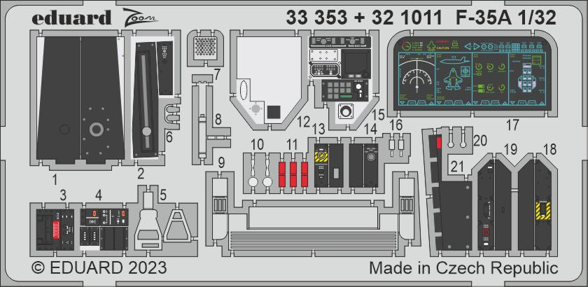 Eduard 33353 1:32 F-35A Lightning II  to be used with Trumpeter