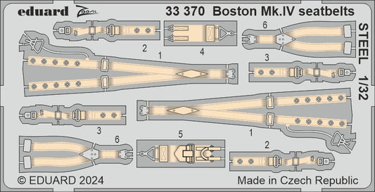 Eduard 33370 1:32 Douglas Boston Mk.IV seatbelts STEEL