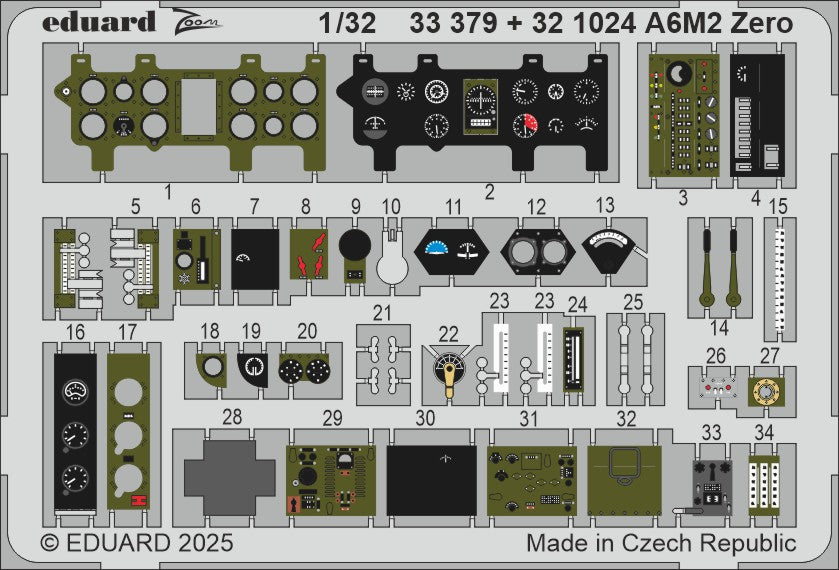 Eduard 33379 1:32 Mitsubishi A6M2 Zero