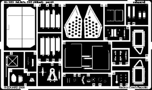 Eduard 35323 1:35 German Sd.Kfz.232 8 Rad Detail Set