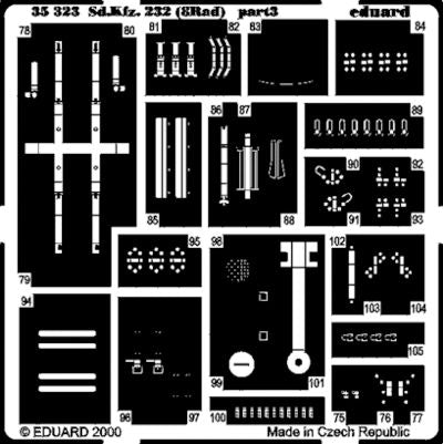 Eduard 35323 1:35 German Sd.Kfz.232 8 Rad Detail Set