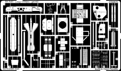 Eduard 35347 1:35 Willys Jeep (designed to be used with Tamiya kits)