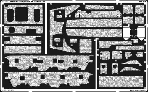 Eduard 35451 1:35 Zimmerit Flakpanzer IV Wirbelwind